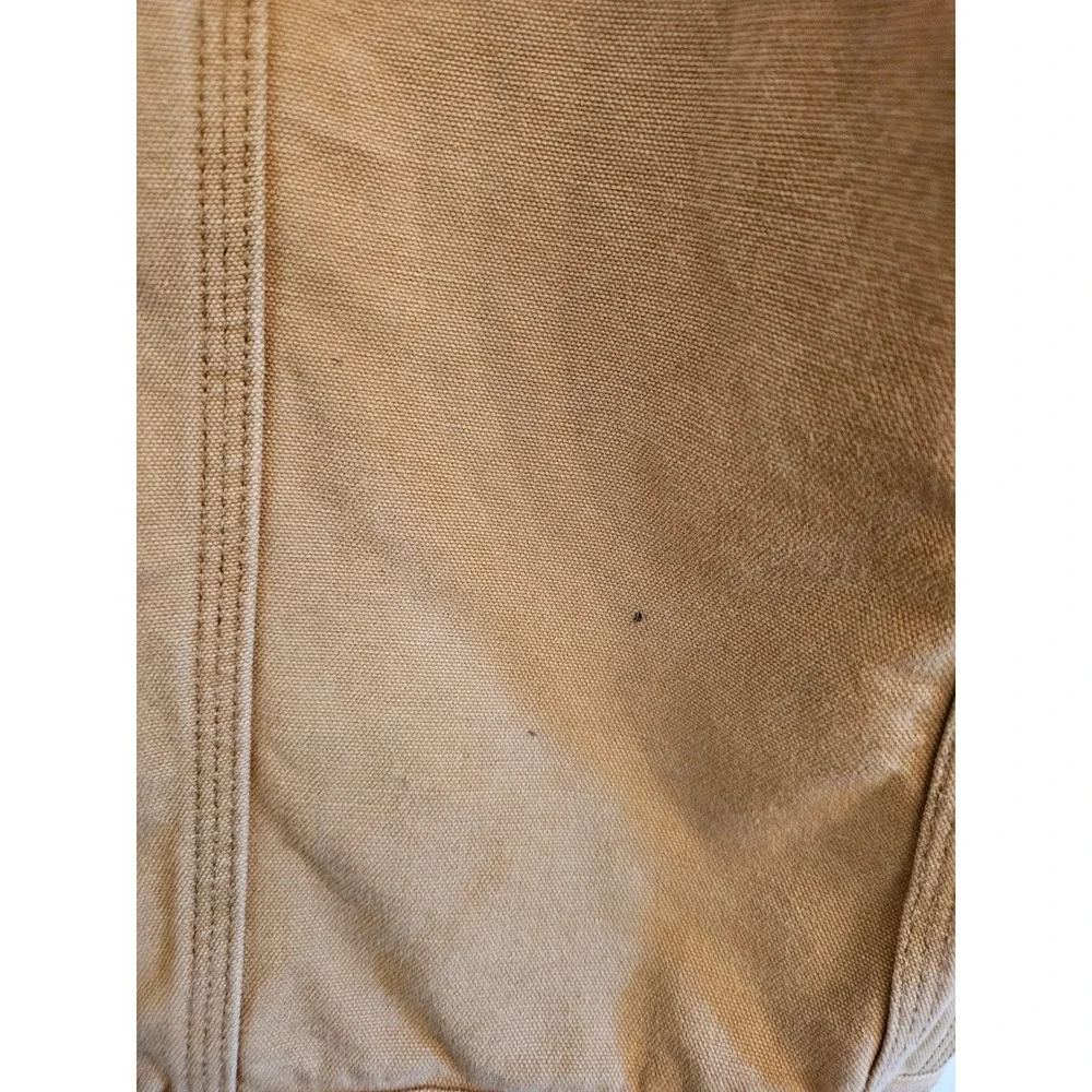 90s USA Vintage distressed Carhartt Tan Unlined Duck Trucker Jacket‎ Grunge y2k